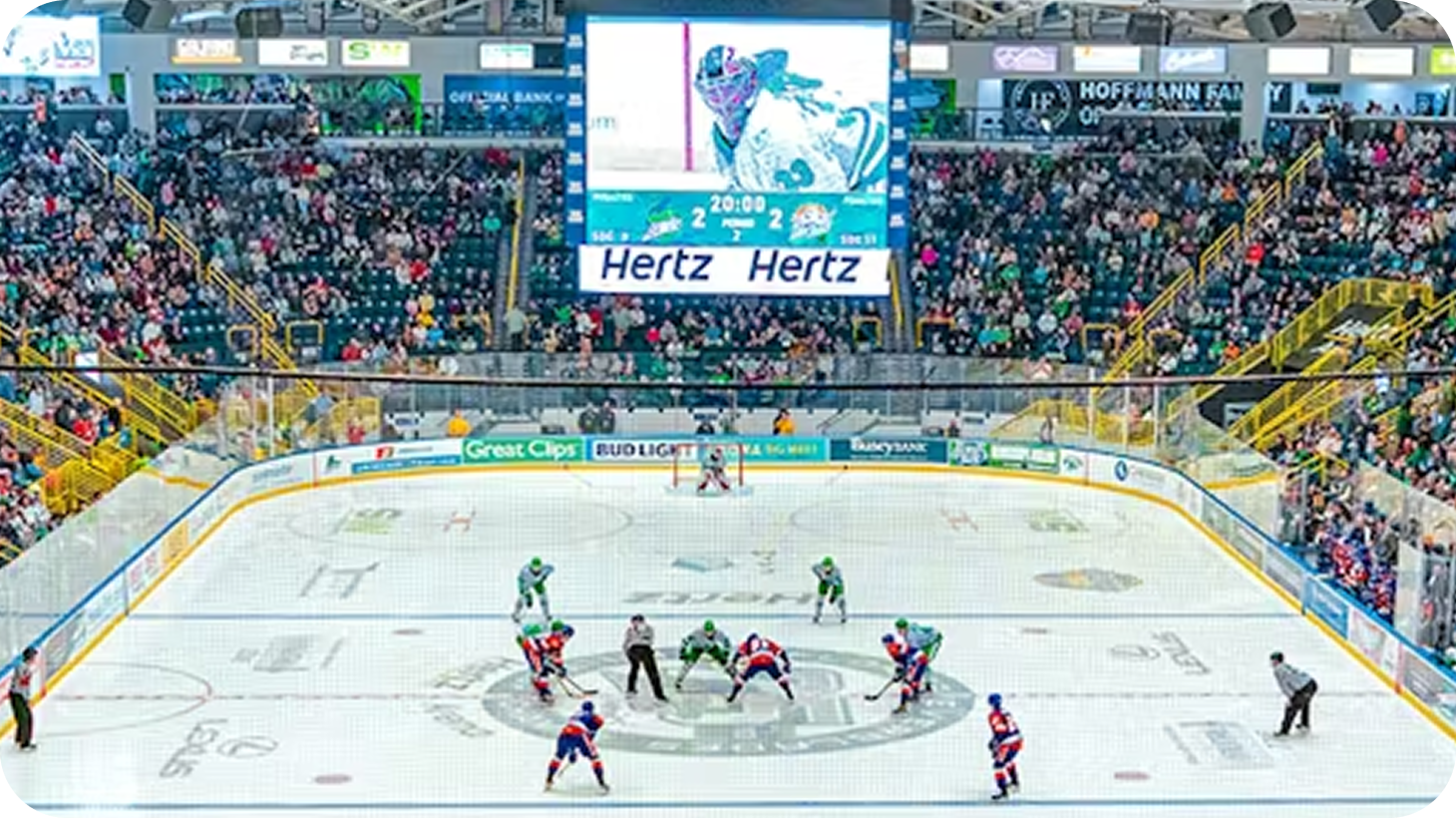 Jumbotron partnership placement